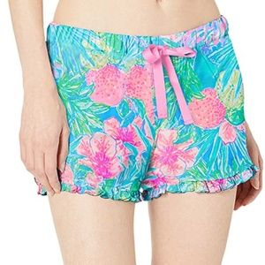 4" Pj Knit Ruffle Pajama Short in Multi Swizzle